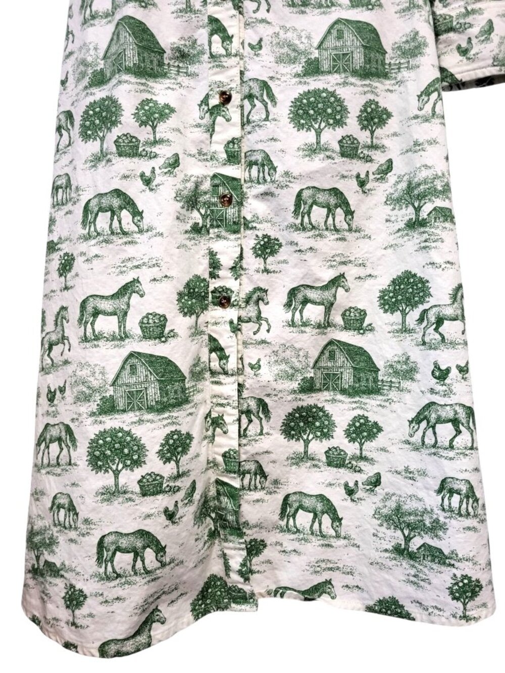 Kiel James Patrick Stonewall Pasture Flannel Dress Belted KJP Midi Maxi - Picture 7 of 15
